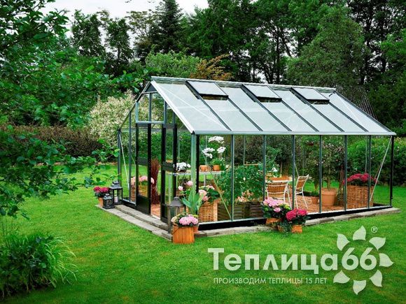 Теплица Juliana Gardener Aluminium, ширина 3,68 метра